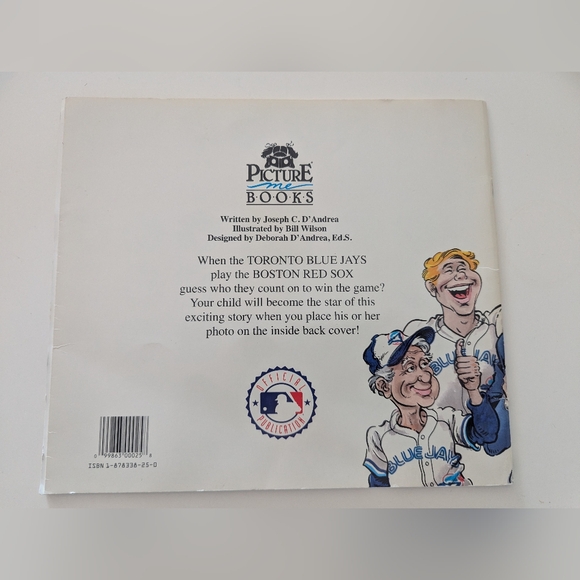 Vintage Book If I Were a Toronto Blue Jay Joseph C. D'Andrea Baseball MLB - Picture 3 of 6